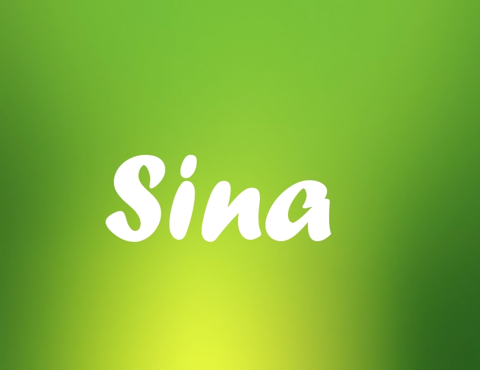 Bildern mit Namen Sina