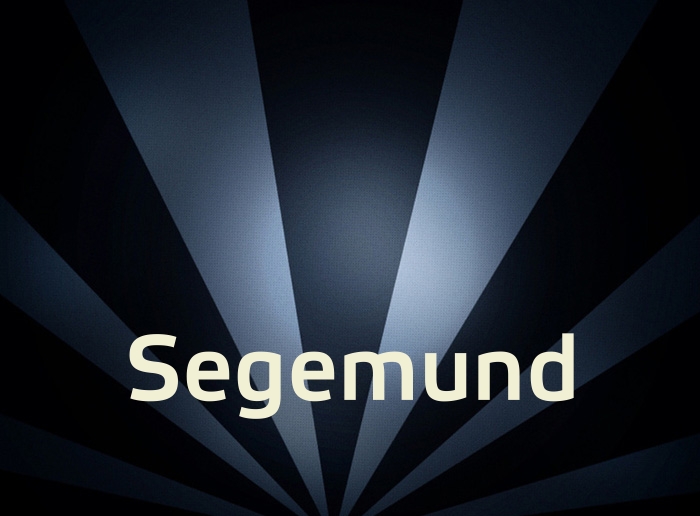 Bilder mit Namen Segemund