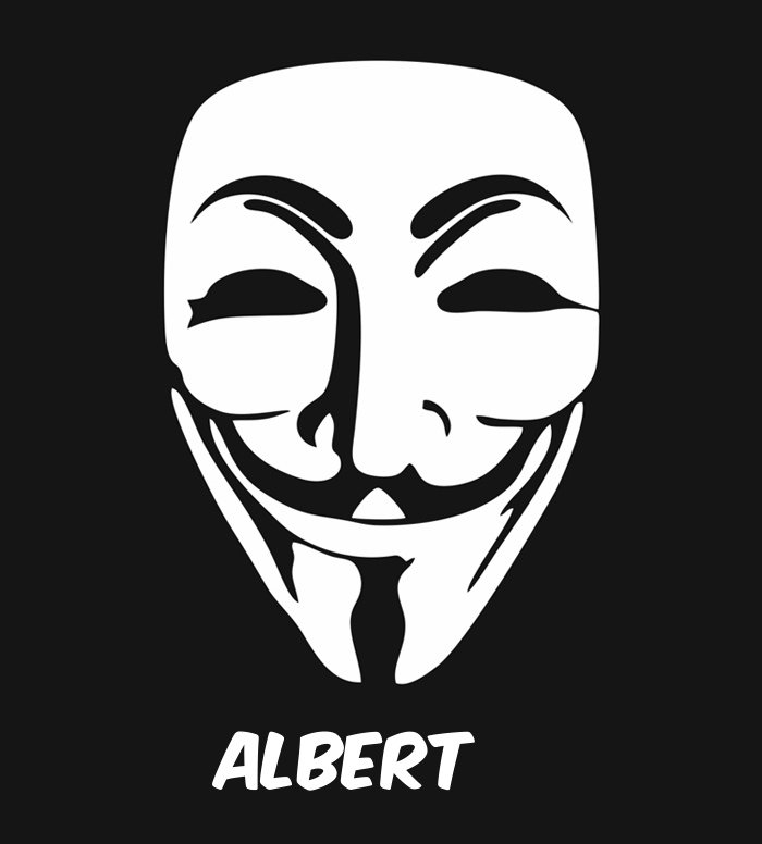 Bilder anonyme Maske namens Albert