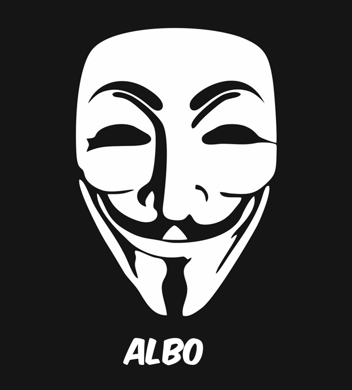 Bilder anonyme Maske namens Albo