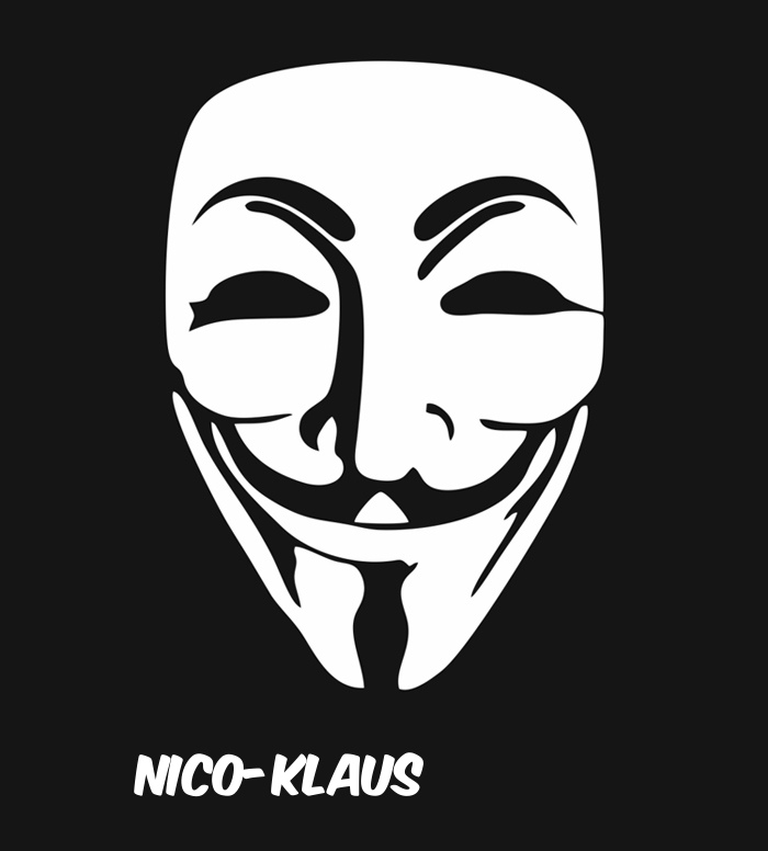 Bilder anonyme Maske namens Nico-Klaus